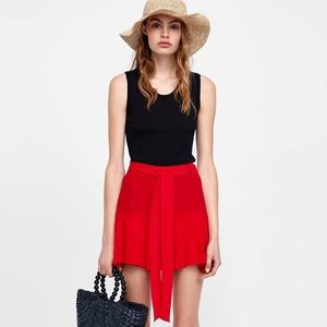 Zara Red Shorts